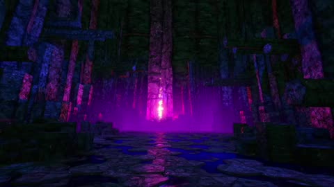 Surreal Nigth Forest Ambience Relaxing Music Crickets&Distant Fire