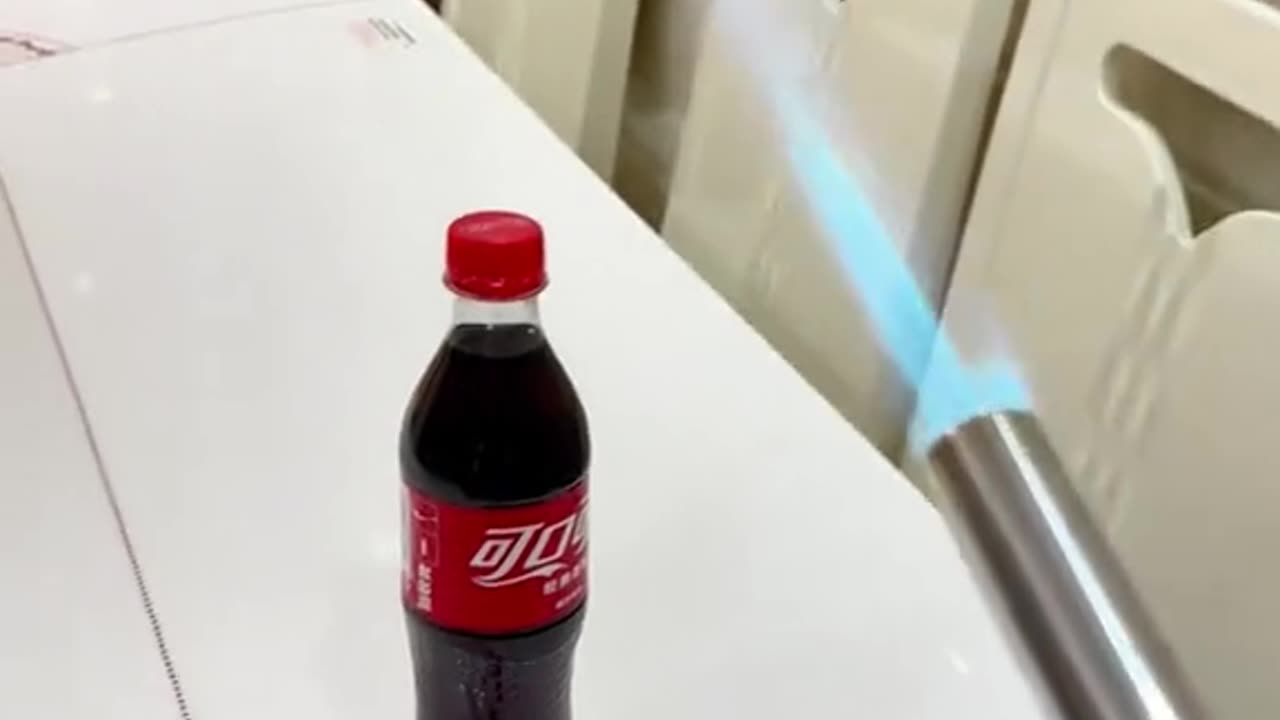 This phenomenon actually happens when burning Coke