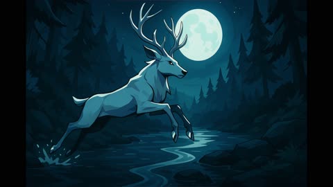Silver antlered deer V2
