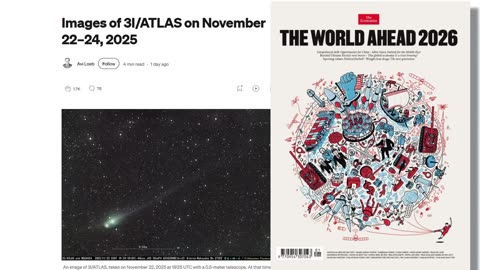 3I ATLAS, The Economist, 2026 le puzzle se met en place !!