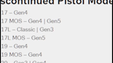 Glock gets rid of the .45 GAP