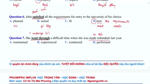 Đồng nghĩa – trái nghĩa trong ngữ cảnh Buổi 1