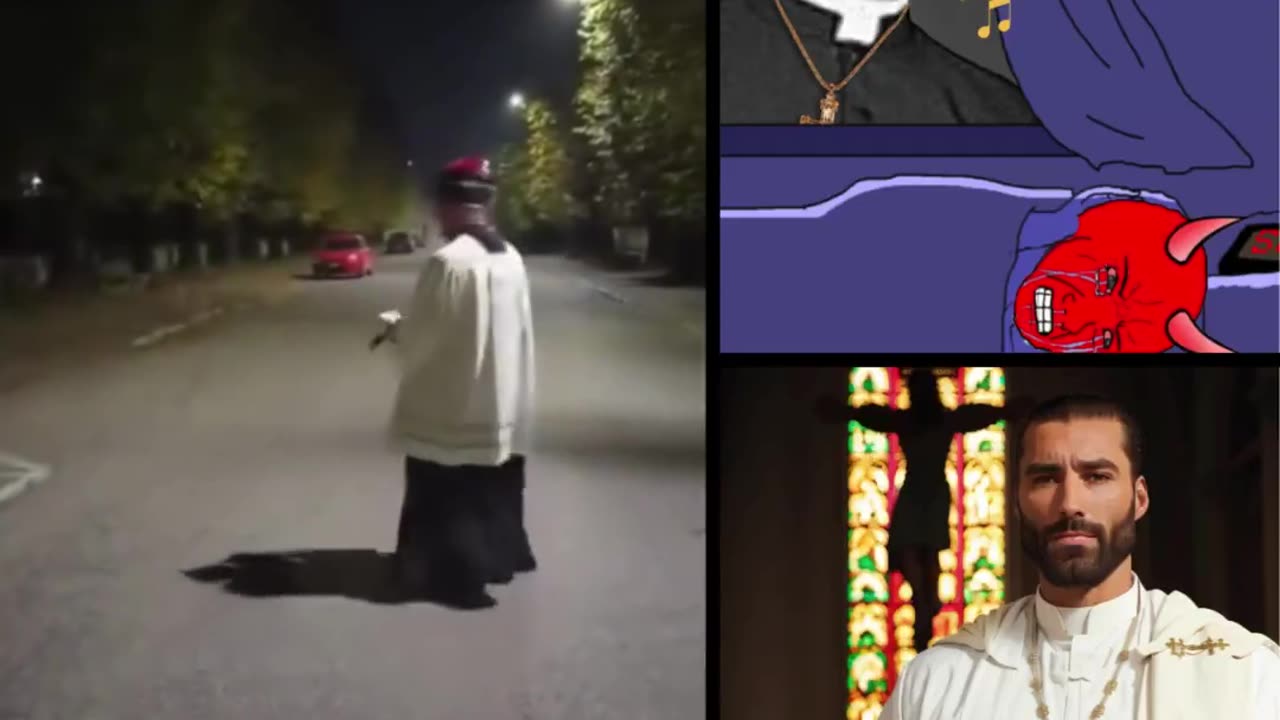 What a W Priest, bro is just singmaxxing and blessing the whole place.