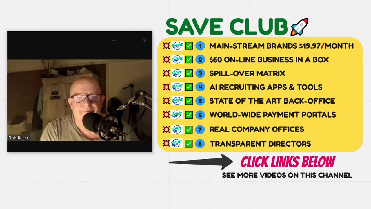 SAVE CLUB NEDERLAND - 8 REDENEN DIT NU WEL TE DOEN - KORTINGEN & VOORDELEN - TOP TEAM ROB BUSER