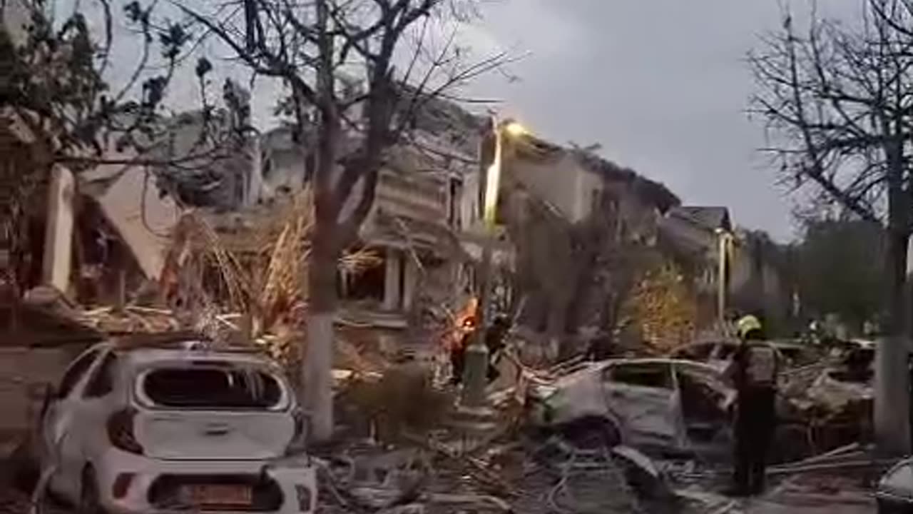 Video of Destruction From Recent Iranian Strike on Southern Tel Aviv
