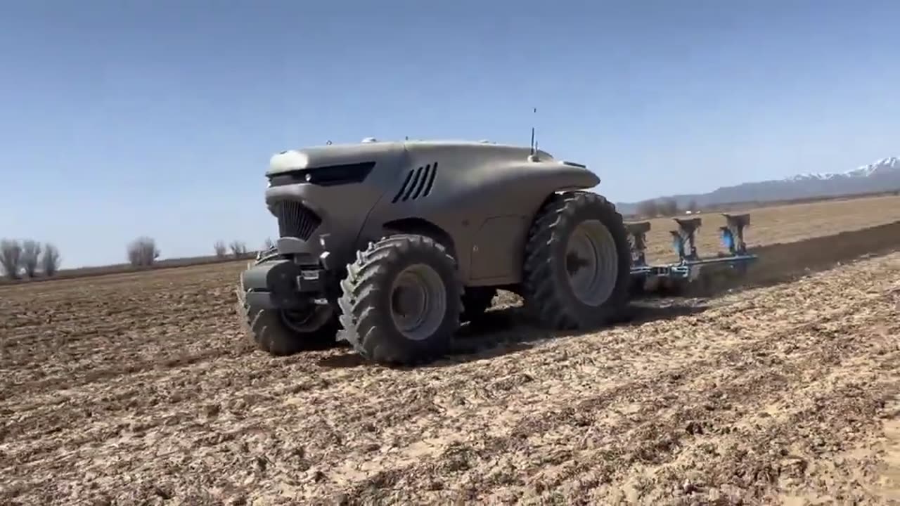 Autonomous Electric Tractors Deployed in Xinjiang Fields