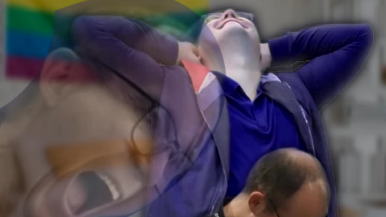 Mickey loving Kevin in the cabin