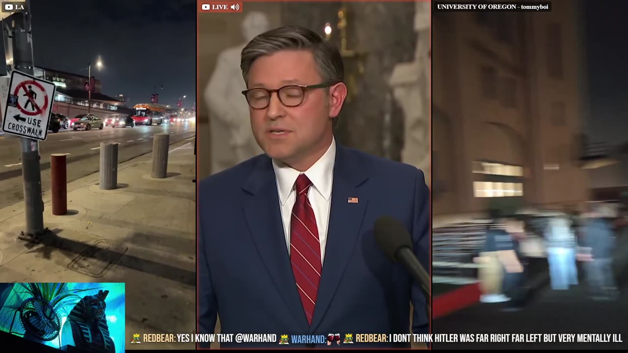 Students protest Tommyboi & patriots at University Of Oregon