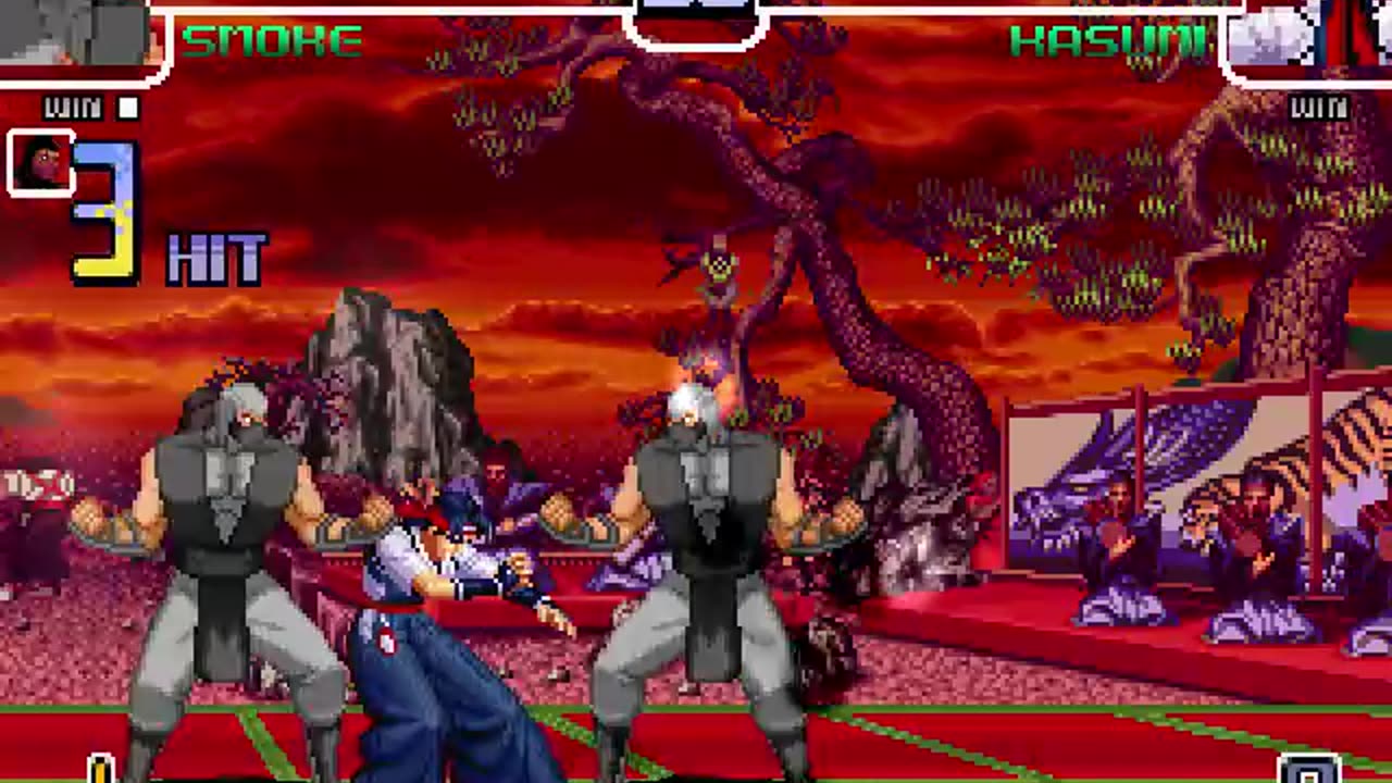 Sub zero and Smoke (Me) vs Kasumi Todoh