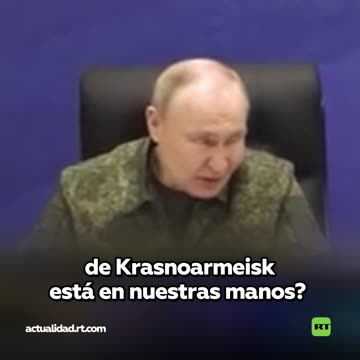 Putin es informado sobre la liberación de Krasnoarmeisk