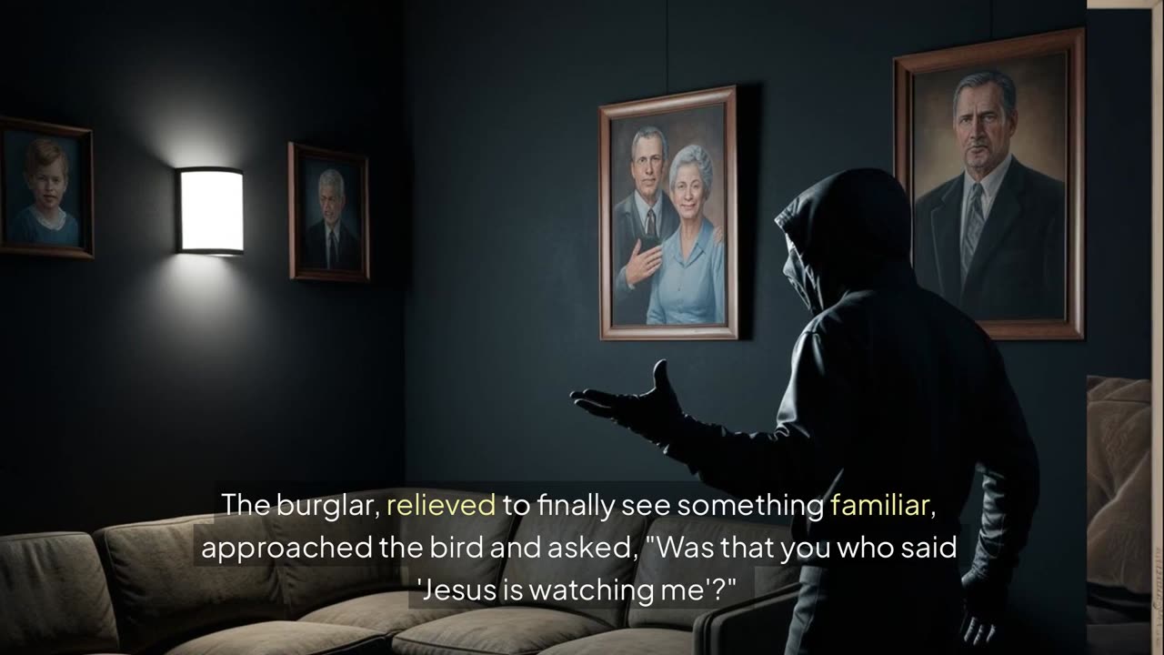 "Jesus Is Watching . Burglar vs. Talking Parrot 🦜😂 Burglar's Shock!"