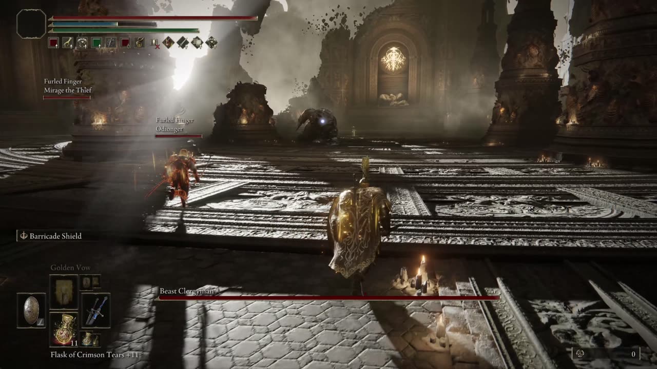 Elden Ring NG+1 | Beast Clergyman and Maliketh, The Black Blade w/2 cooperators #eldenring