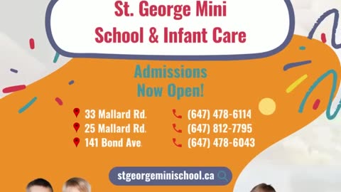 Infant Daycare North York - St. George Mini School