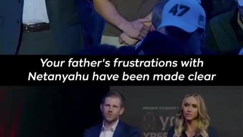 Eric Trump CONFRONTED about his Dad being a Cuck for Israel.