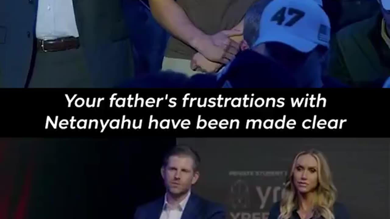 Eric Trump CONFRONTED about his Dad being a Cuck for Israel.