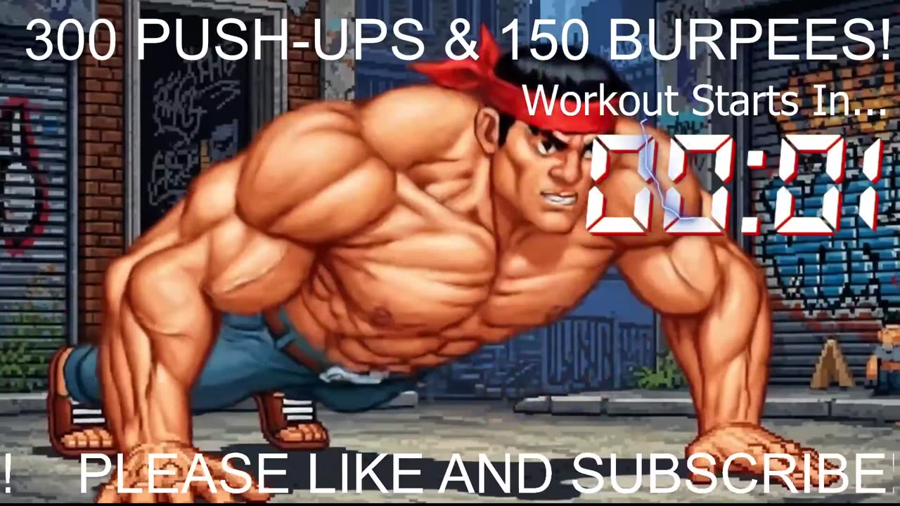 Everyday 300 push ups and 150 Burpees!