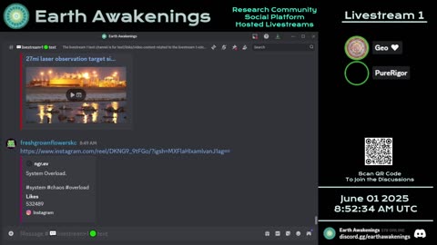 Earth Awakenings - Livestream 1 - #3202