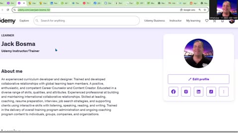 Jack Bosma: Udemy Instructor/Trainer
