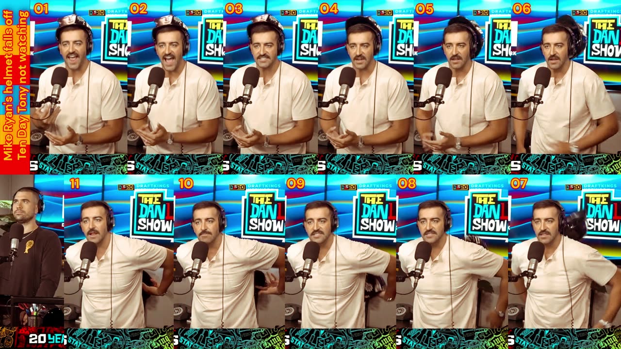 Prototype 115: Mike Ryan's helmet falls off during Le Batard Show