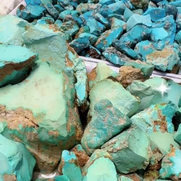 20250809-2 Natural Original Turquoise Rough Material Green Soul