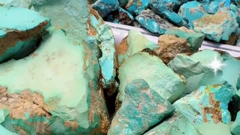 20250809-2 Natural Original Turquoise Rough Material Green Soul