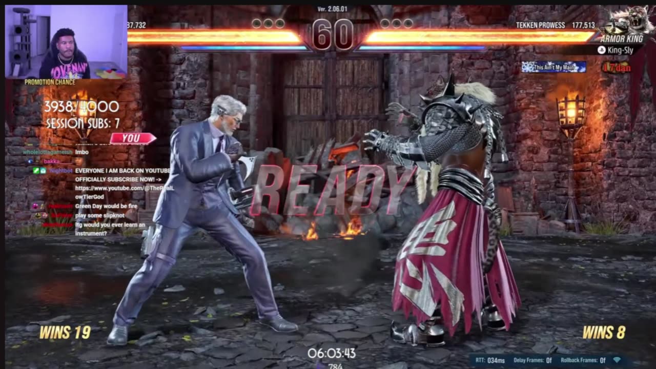 Lowtiergod is raging on Tekken 8 because wanted W's from Armor King & all he got was The Salt.