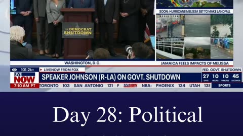 Day 28: Political Gridlock in Washington | House GOP Fails to Pass Spending Bill | LIVE Update