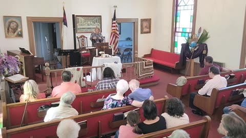 Vernon Chapel Communion Sunday (Mark Ch.15:33-39 A Change Of Heart) led by Brenda Lewis 4/6/2025