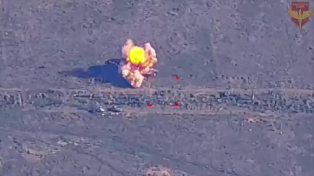 Car Filled with Russian Soldiers Finds an Anti-Tank Mine