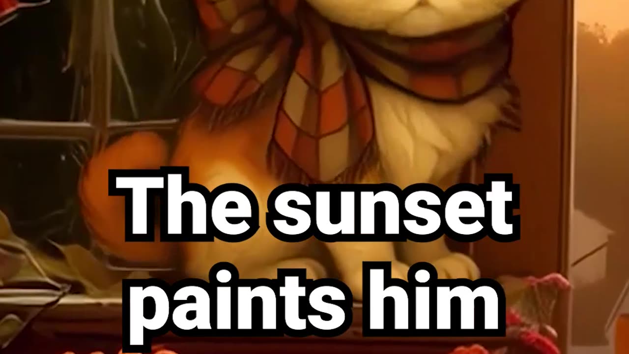 The sunset paints him in peace #peacefulambience #studysounds