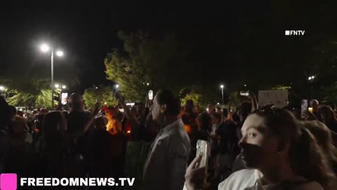 Thousands of patriots at a Charlie Kirk Vigil in Seaford, NY