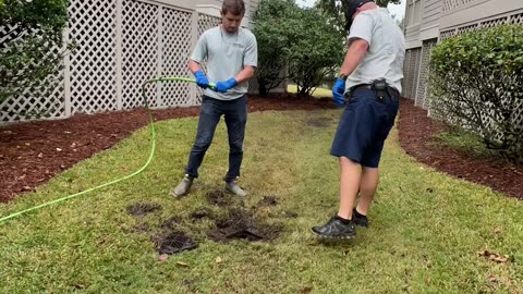 Johns Island outdoor drains don’t stand a chance against the Rooter Man jetting crew! 💪💧