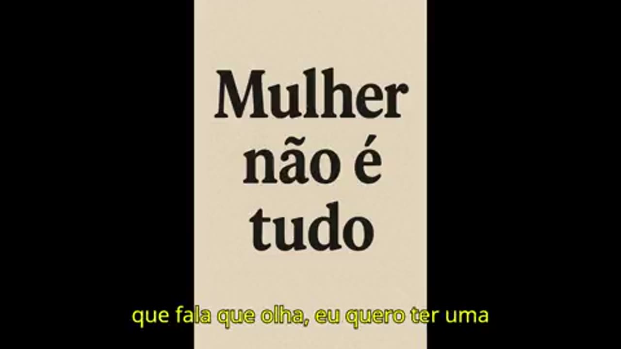 Mulher não é tudo @MgtowJesuino
