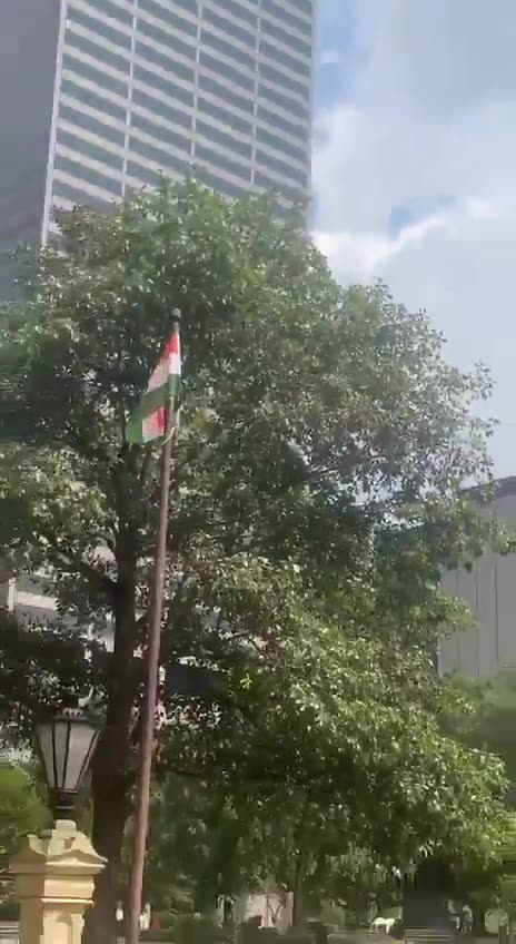 OHIO HAS BEEN OCCUPIED: The Indian flag now flies in front of the Ohio capital building