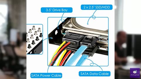 Dual SSD/HDD Metal Mounting Bracket kit 2.5 to 3.5, Convert Any 2.5 inch Solid S