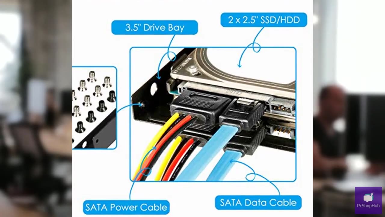 Dual SSD/HDD Metal Mounting Bracket kit 2.5 to 3.5, Convert Any 2.5 inch Solid S