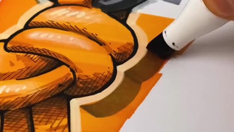 🎨✨ Coloring a Carabiner Drawing—Satisfying Art in Action! | FeedMyCuriosity