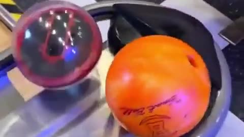 View from inside a bowling ball
