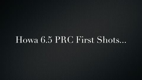 Howa Carbon 6.5 PRC First Shots