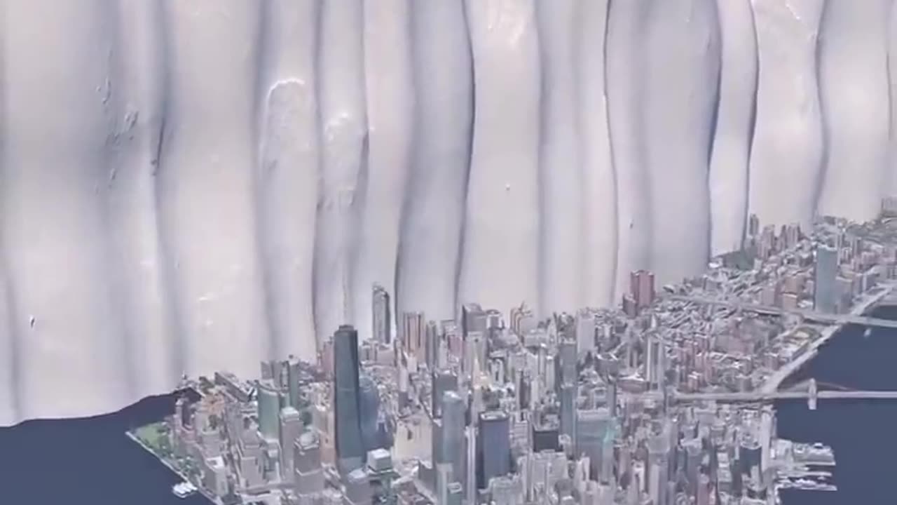 What is the average height of the Antarctic ice?