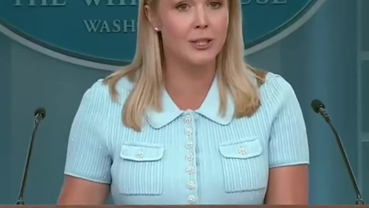 Karoline leavitt pulled Up A chart and room goes silent.