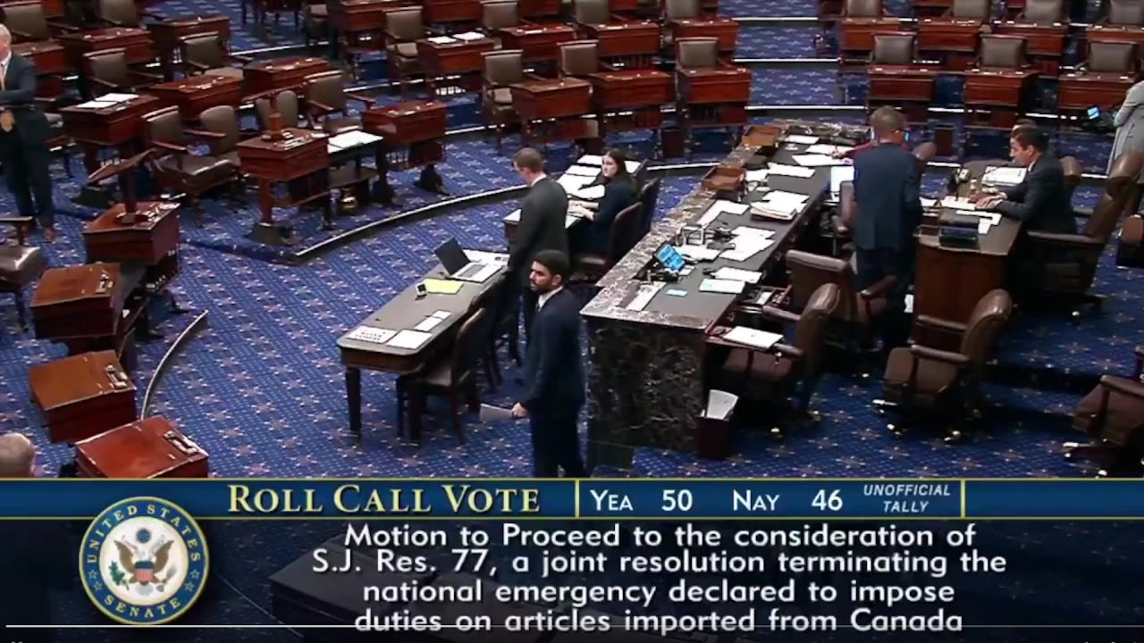 BREAKING: 4 đảng viên Cộng hòa RINO đã bỠphiếu ngăn chặn thuế quan của Trump: