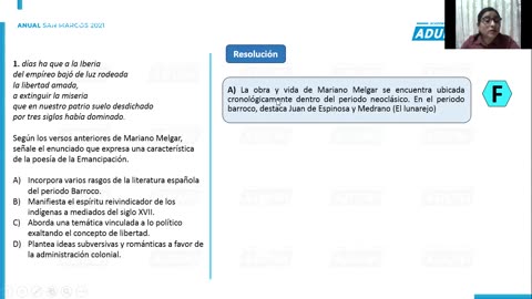ANUAL ADUNI 2021 | Semana 26 | Literatura