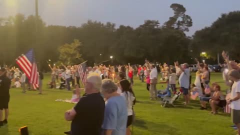 Laura Loomer @LauraLoomer Went to a vigil for Charlie Kirk tonight in Alabama. In a small town,...