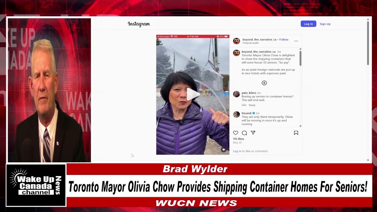 WUCN-Epi#287- Toronto Mayor Olivia Chow Provides Shipping Container Homes For Seniors
