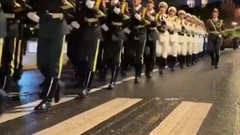 The Chinese Military is Rehearsing Marching on Moscow's Red Square in Anticipation of May 9th