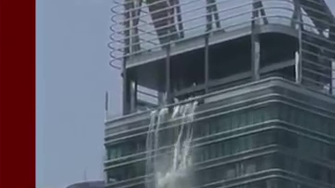 Myanmar+earthquake+turns+turns+Bangkok+rooftop+pool+into+waterfall.+#Thailand+#Myanmar+#BBCNews.