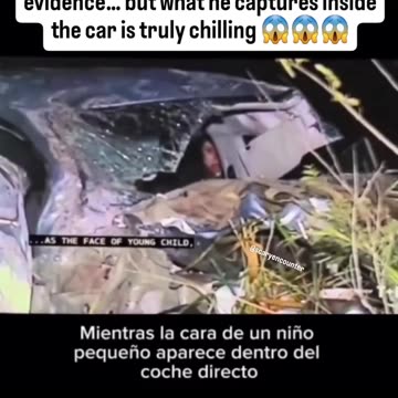 A man was passing by what seemed to be a car crash in the middle of the night....