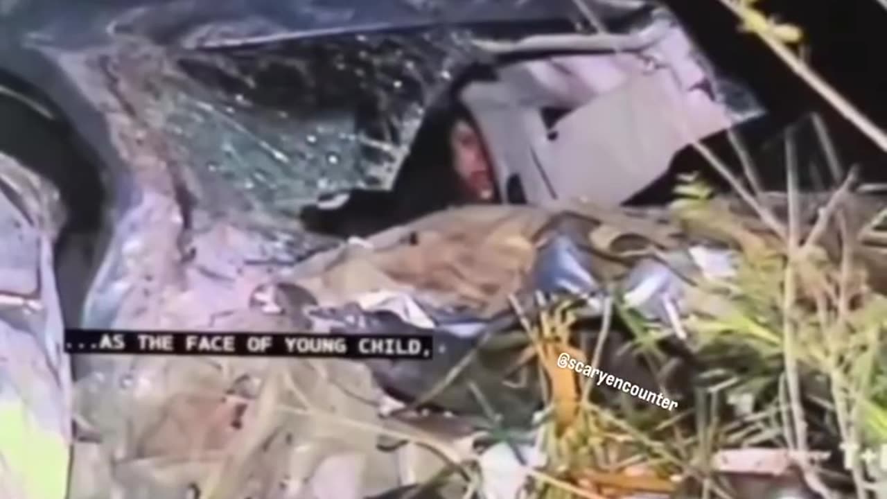 A man was passing by what seemed to be a car crash in the middle of the night....