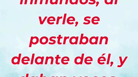 “Los espíritus impuros reconocen a Jesús como el Hijo de Dios” Marcos 3: 11.#shortvideo #reels #yt